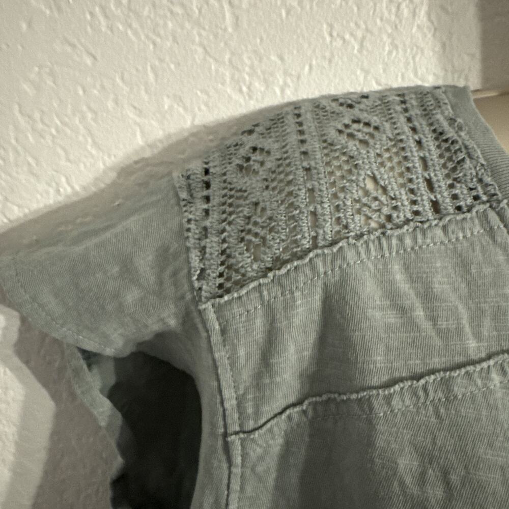 NWOT Kuhl Green Slub Knit Top Womens XL Cap Sleeve Outdoor Tee T-shirt - Picture 2 of 8